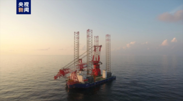 中国自主研发设计的2500吨海上风电安装平台正式交付