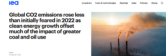 IEA发布《2022年二氧化碳排放报告》
