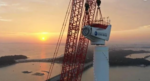 China’s first 12MW offshore wind turbine has been lifted!
