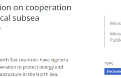 Joint Declaration on cooperation to secure critical subsea infrastructure