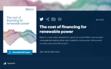 The cost of financing for renewable power