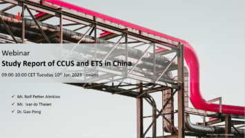 Webinar – Study Report of CCUS and ETS in China